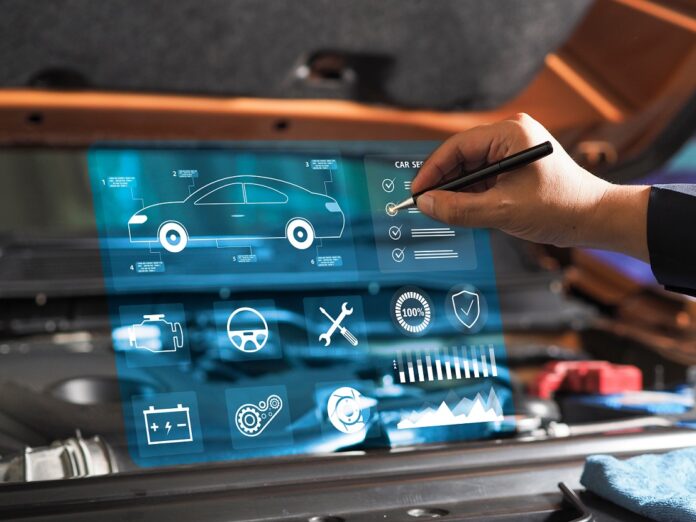 Car,Service,On,A,Virtual,Screen,Concept.,Basic,Vehicle,Maintenance